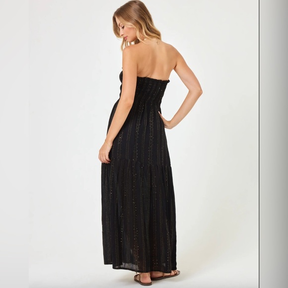 L*Space Nannai Shimmer Magic Hour Dress, black - Picture 7 of 9